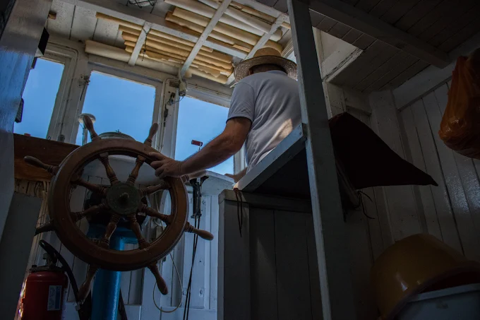 Boat cockpit detail